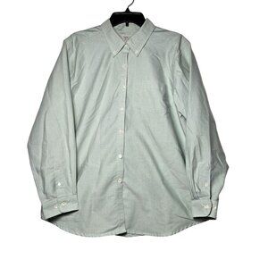 Cabin Creek Womens Wrinkle Free Stain Release Button Front Top Size 14 Career